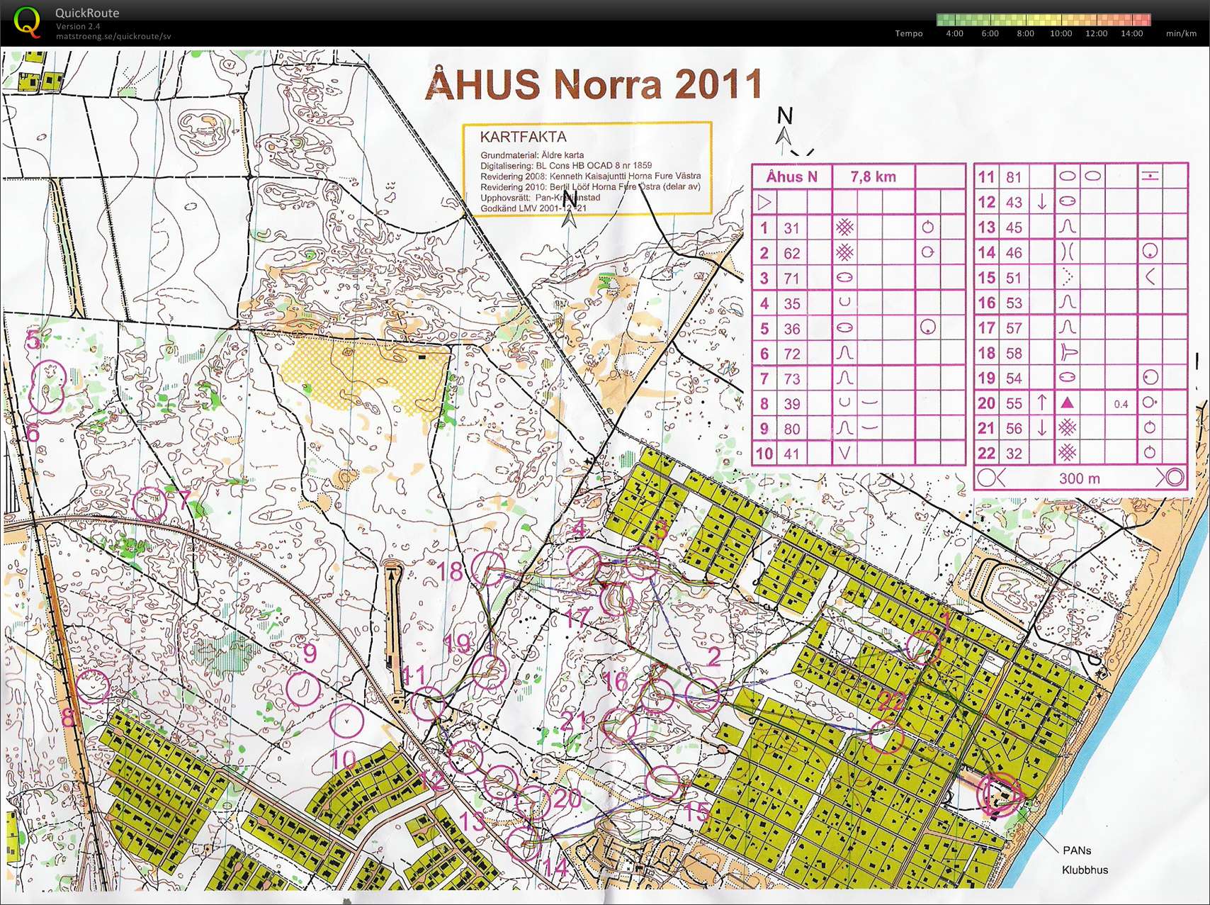 Träningsläger - Åhus - Nattorientering (09.03.2012)