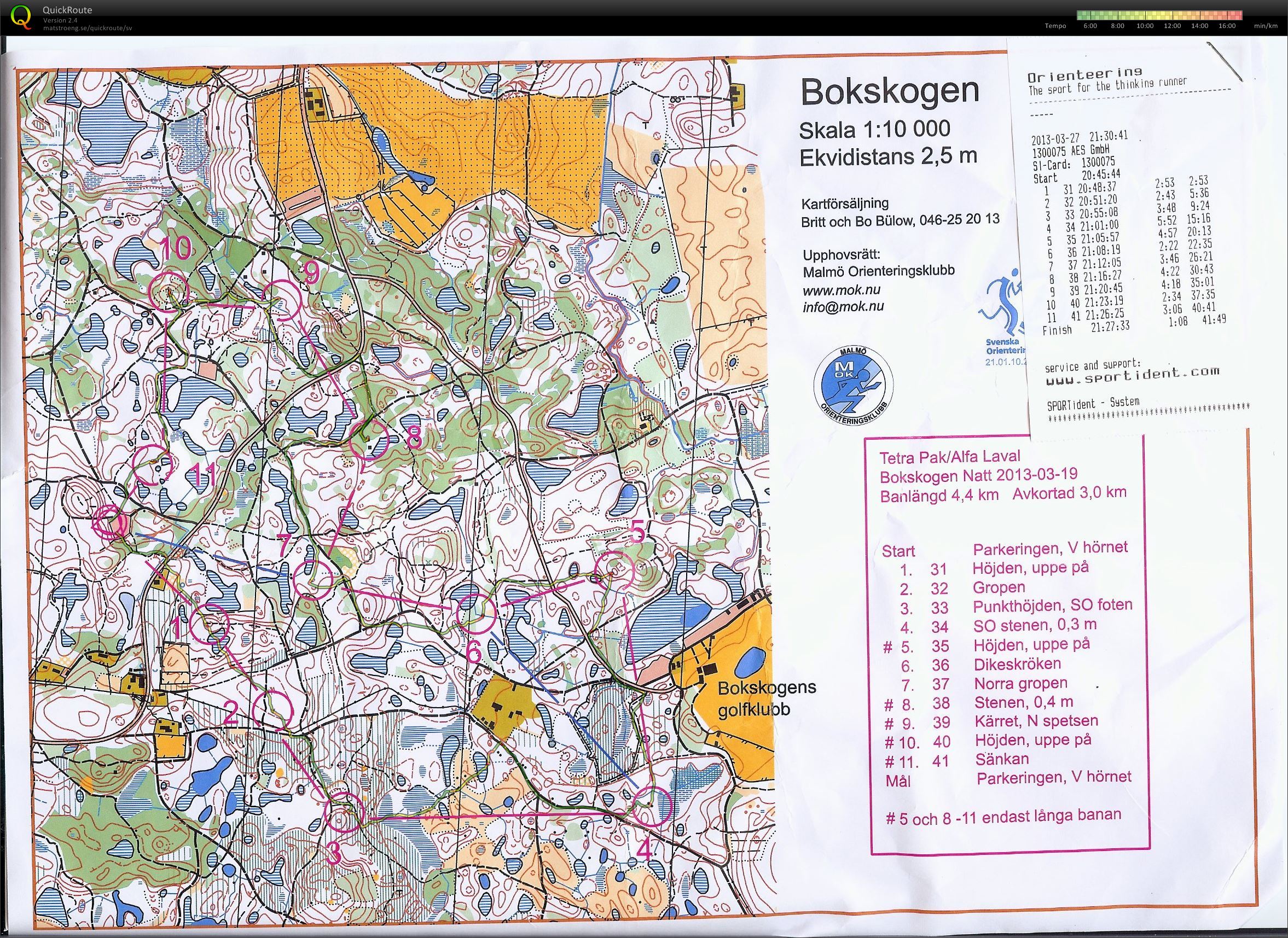 TP Bokskogen natt (27-03-2013)