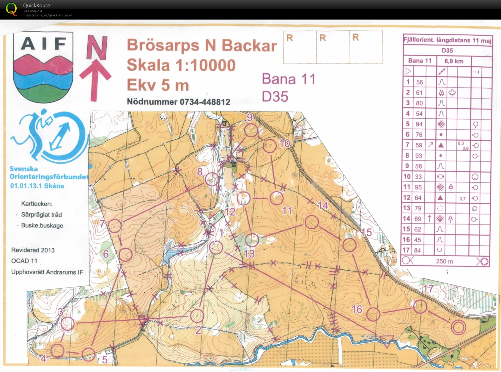 Skånska fjällorientering (lång) (2013-05-11)