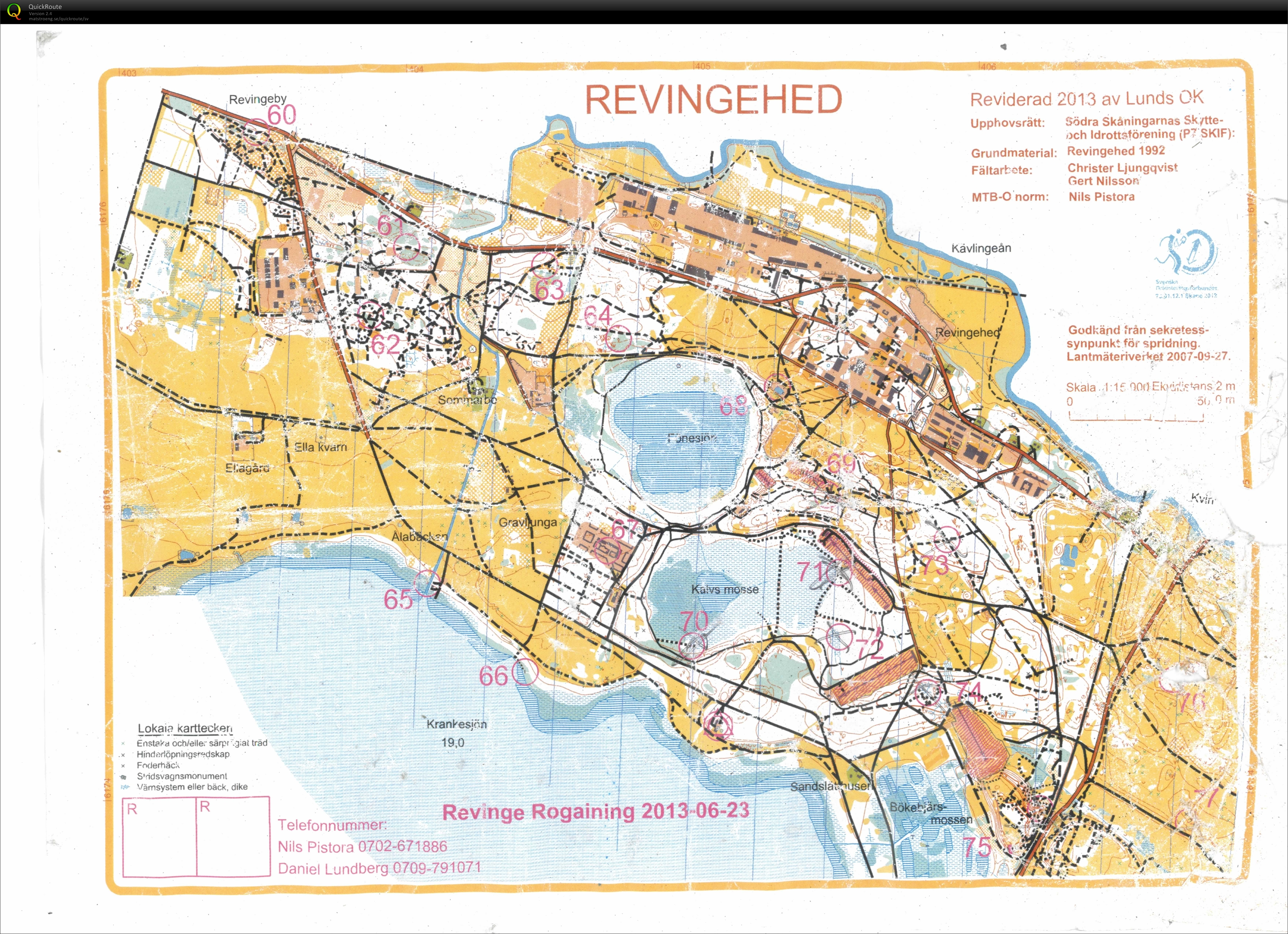 Revinge Rogaining del 1(3) (23-06-2013)