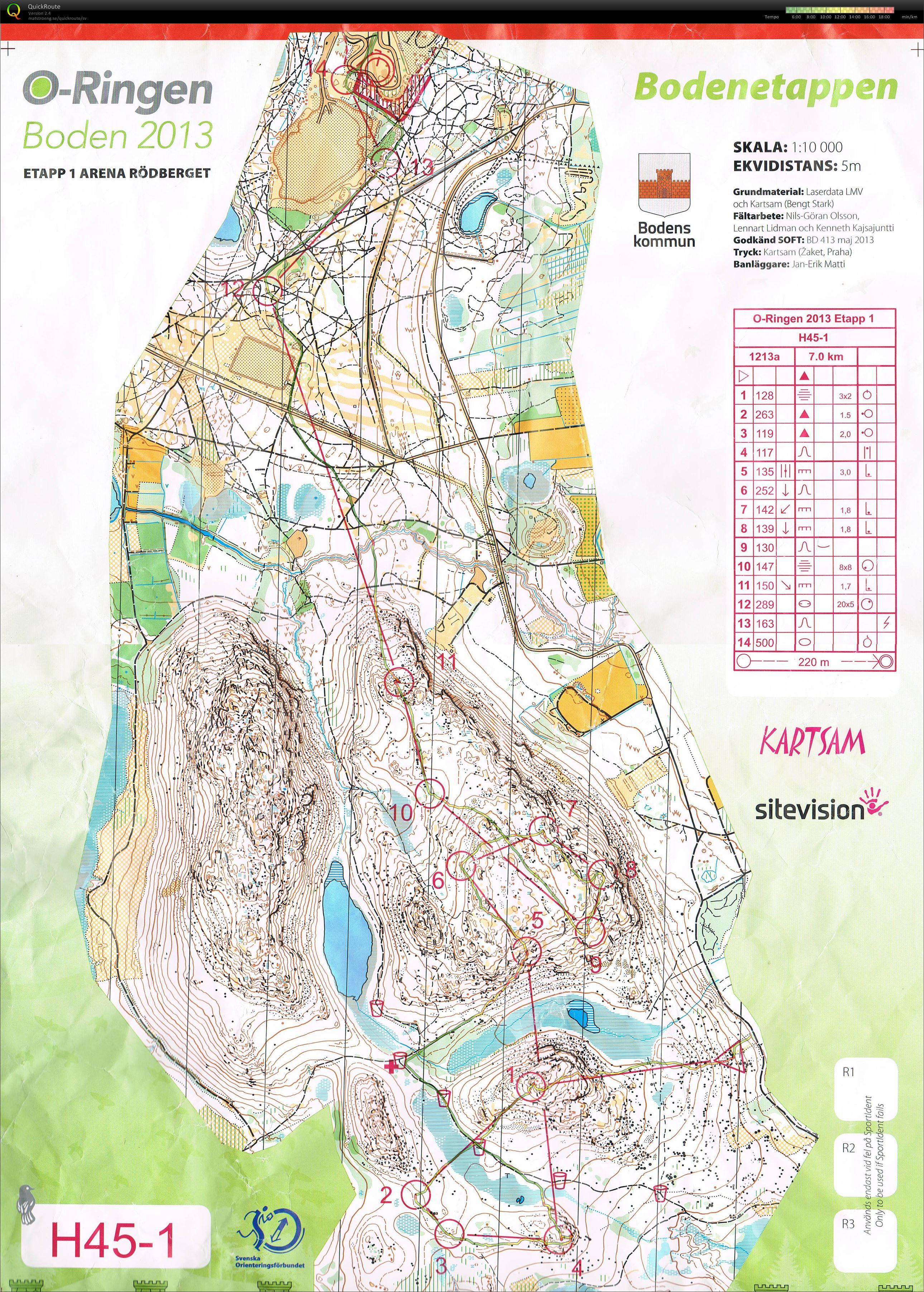O-Ringen Boden Etapp 1 (2013-07-21)