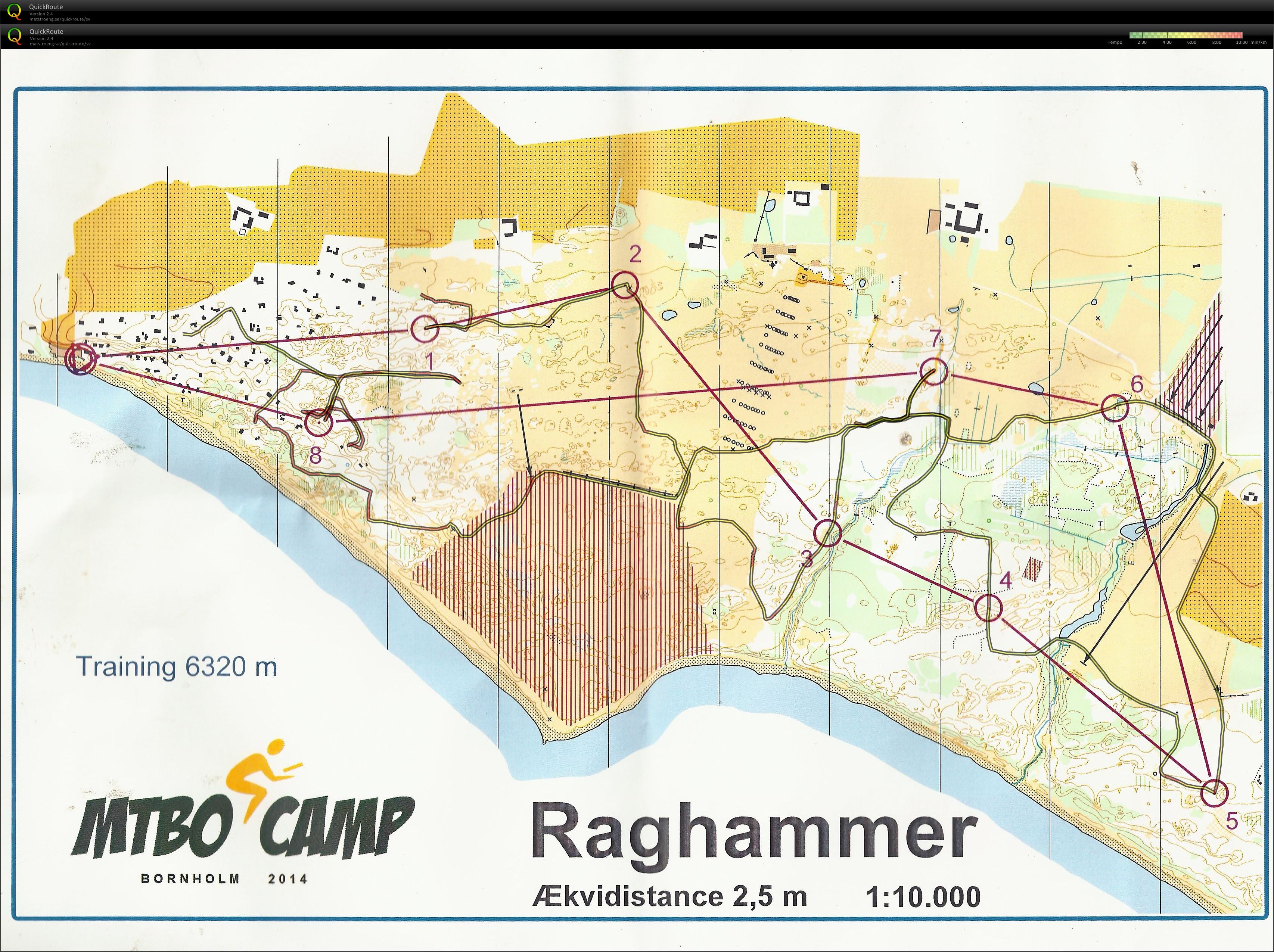 MTBO Camp 2014 - Träning - Inga stigar (2014-04-14)