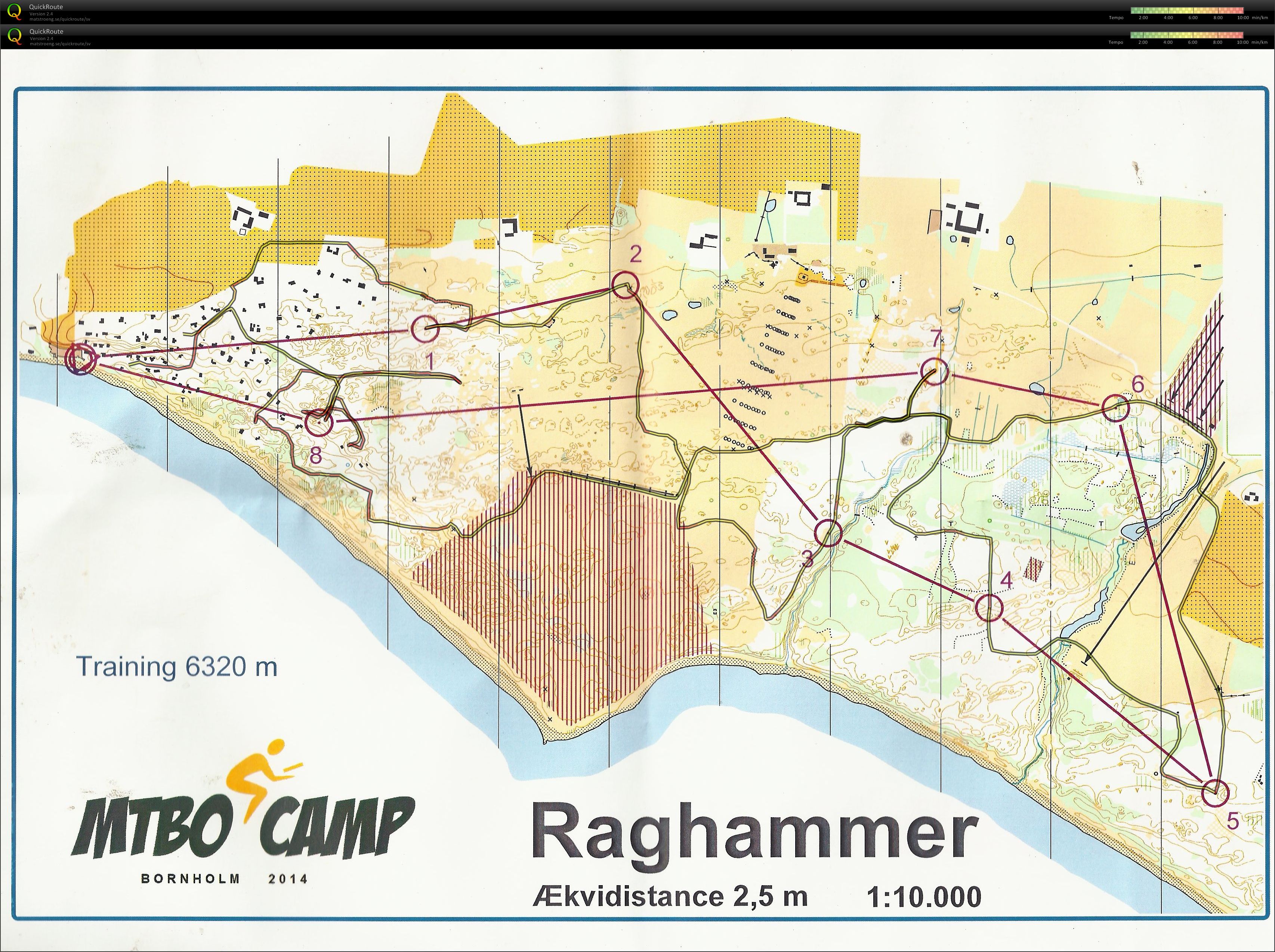 MTBO Camp 2014 - Träning - Inga stigar (2014-04-14)