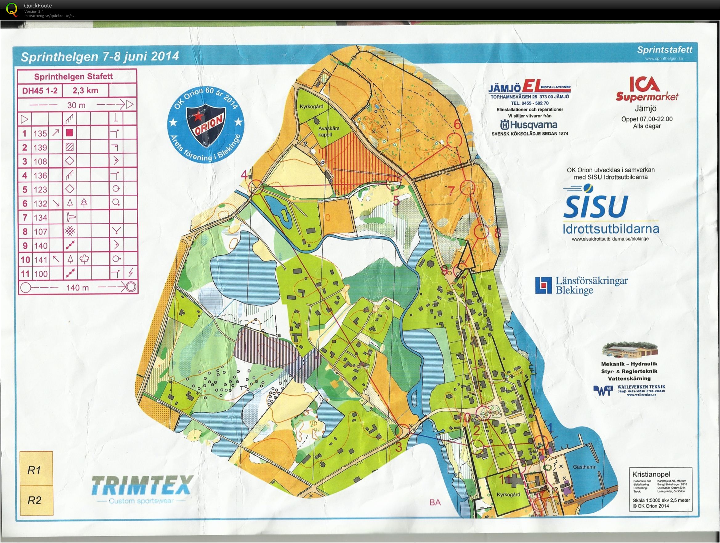 Sprintstafett sträcka 2 (2014-06-08)