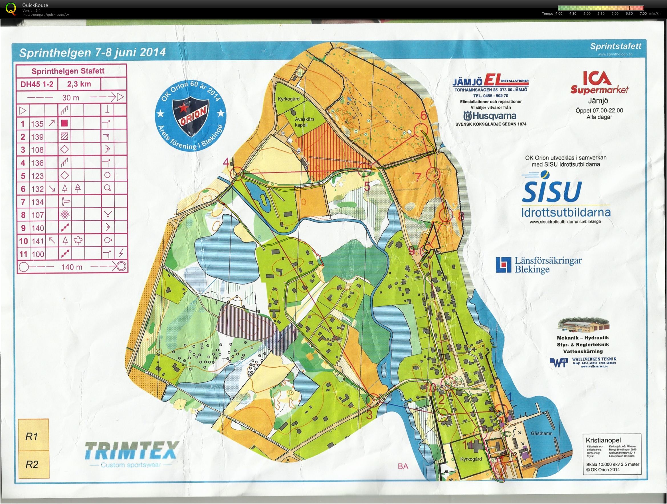 Sprintstafett sträcka 2 (08-06-2014)