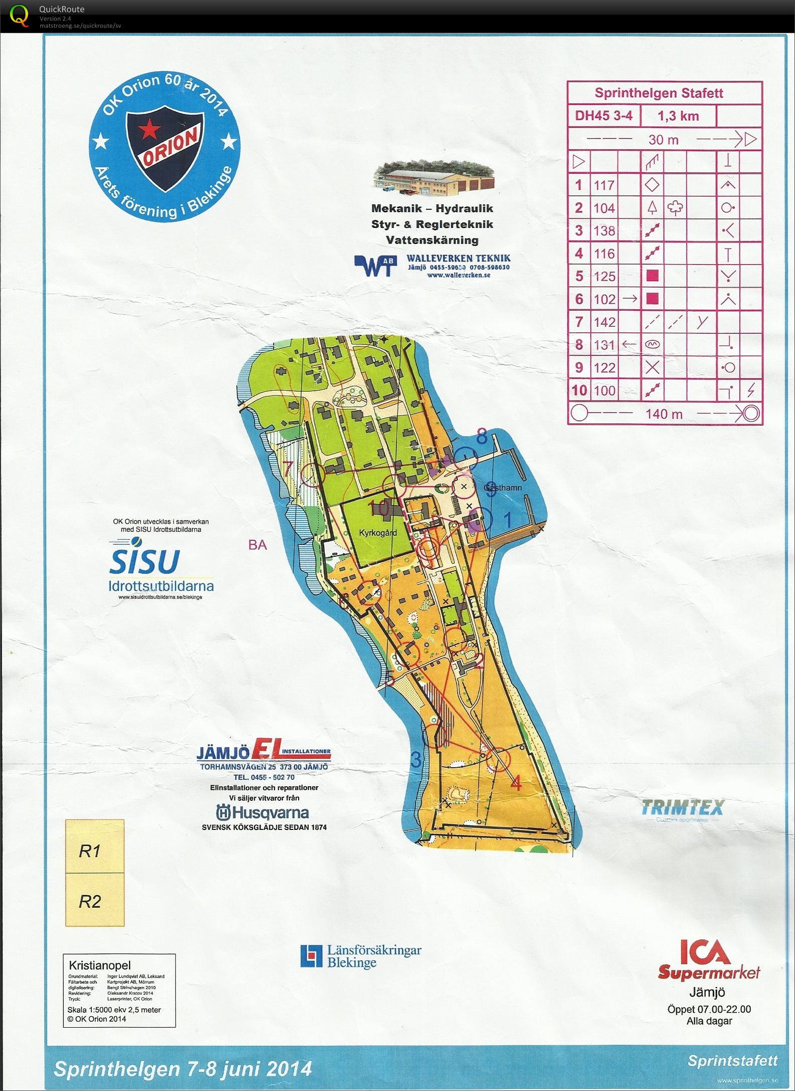 Sprintstafett sträcka 4 (08-06-2014)