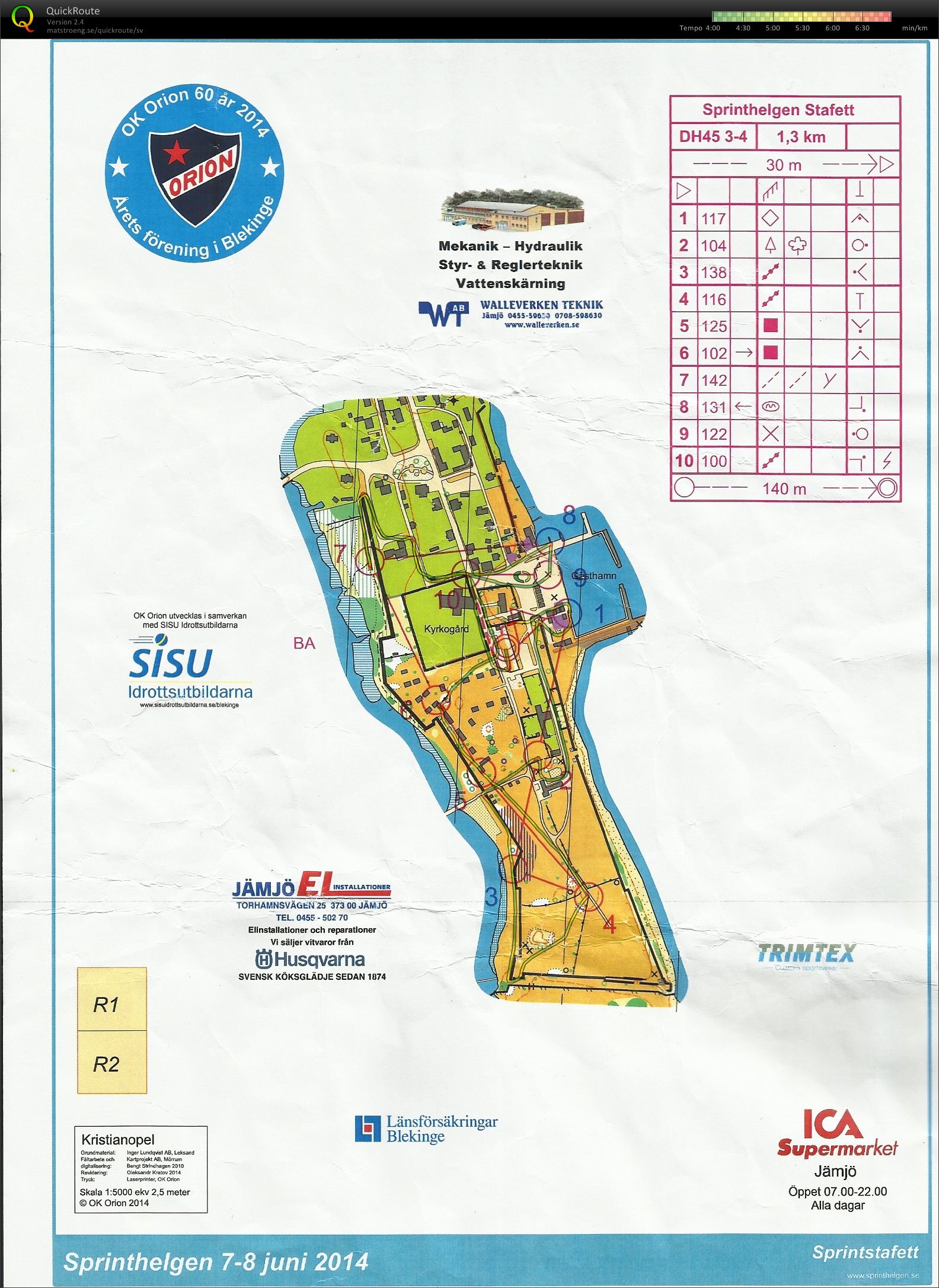 Sprintstafett sträcka 4 (08-06-2014)