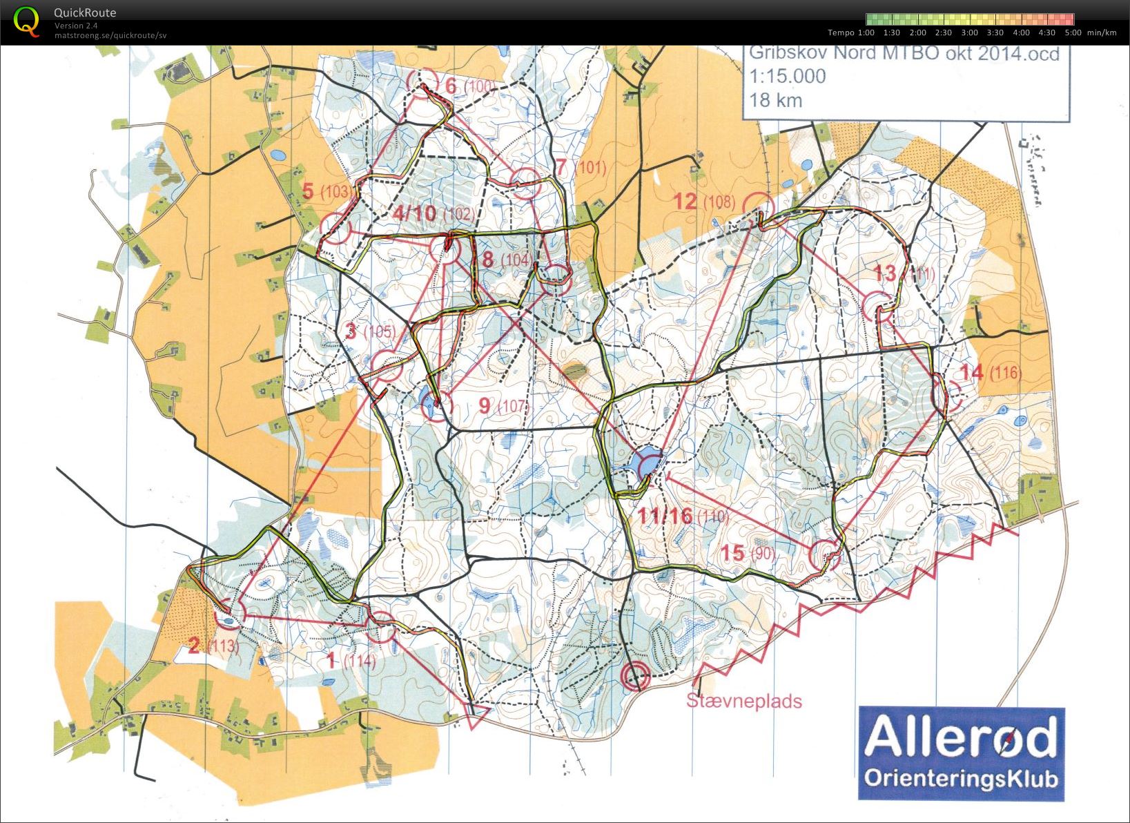 MTBO Vinterserie 1. Afdeling del 1 (15.11.2014)