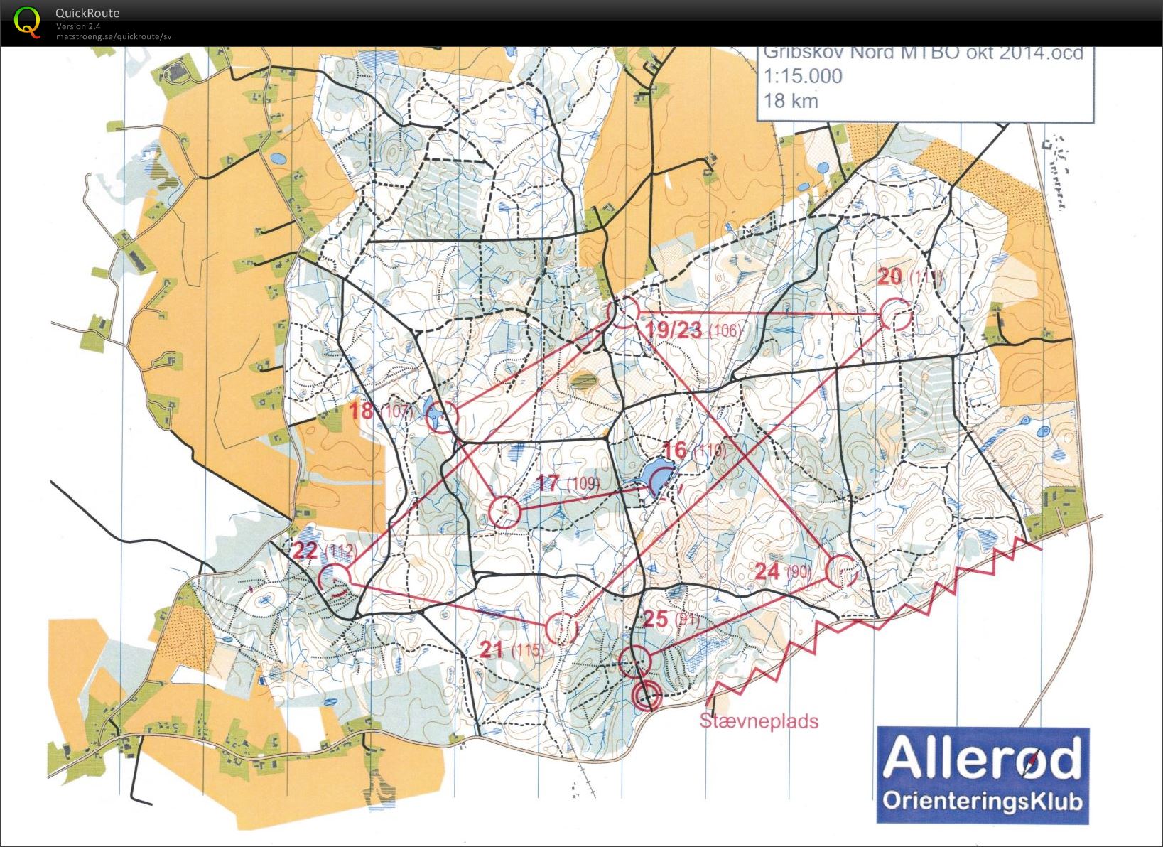 MTBO Vinterserie 1. Afdeling del 2 (2014-11-15)