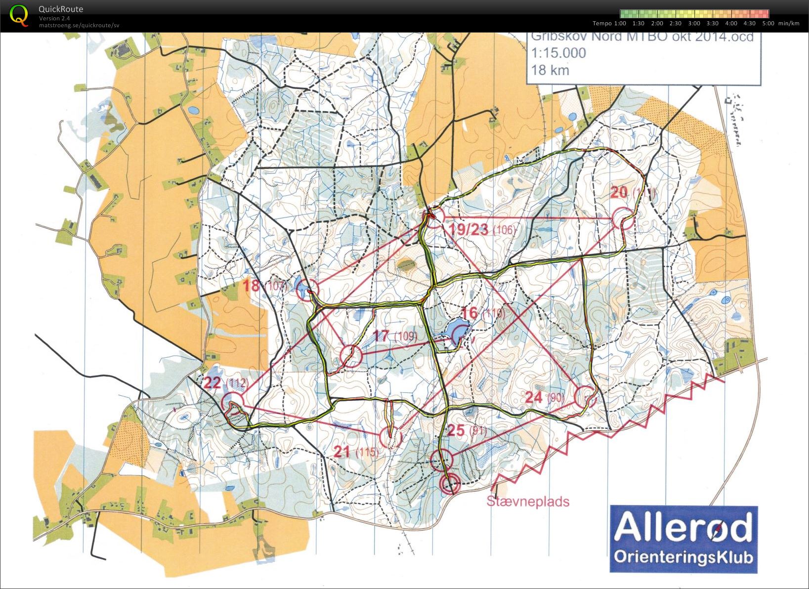 MTBO Vinterserie 1. Afdeling del 2 (15.11.2014)