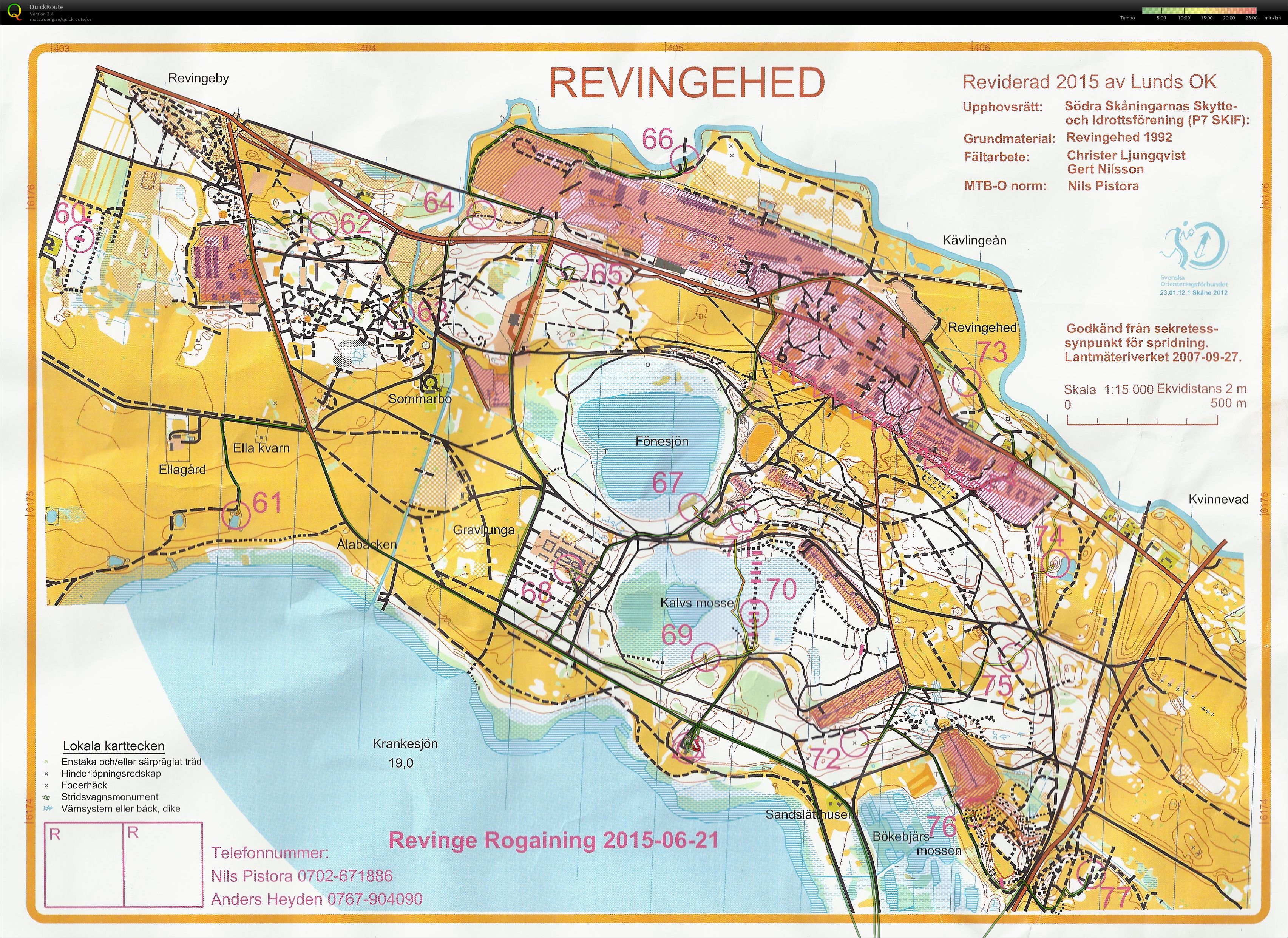 Revinge Rogaining (21.06.2015)