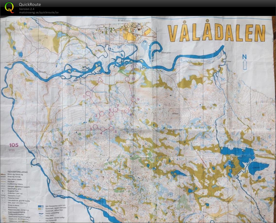 Träning från Vålådalen mot Blanktjärn (2016-06-26)