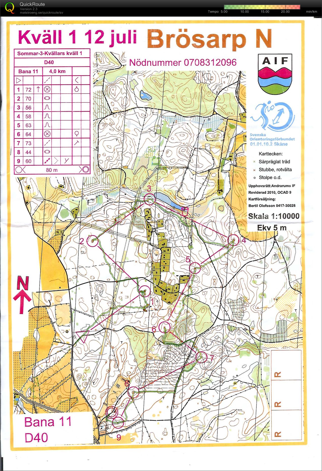 Andrarums 3-kvällars E1 (12-07-2010)