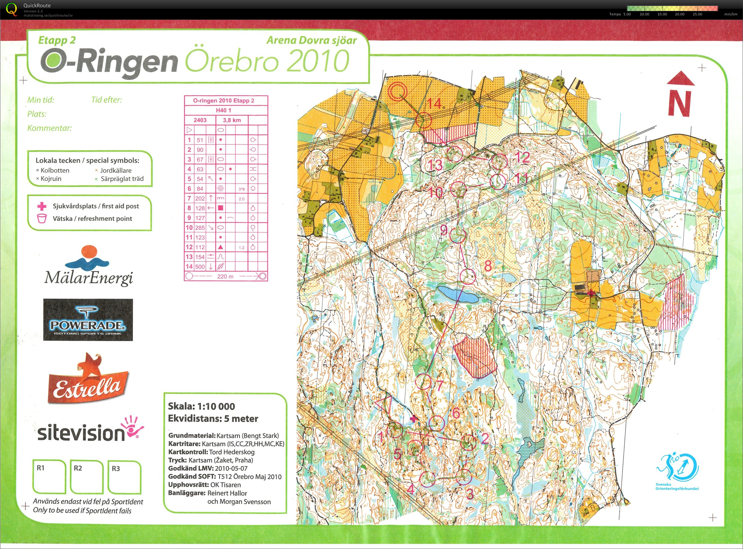 O-Ringen Etapp 2 Dovra sjöar (2010-07-26)