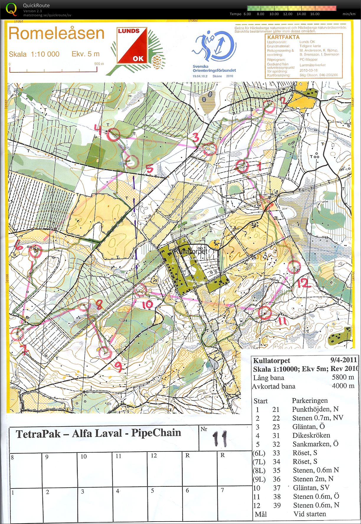 TP OL Romeleåsen (09.04.2011)