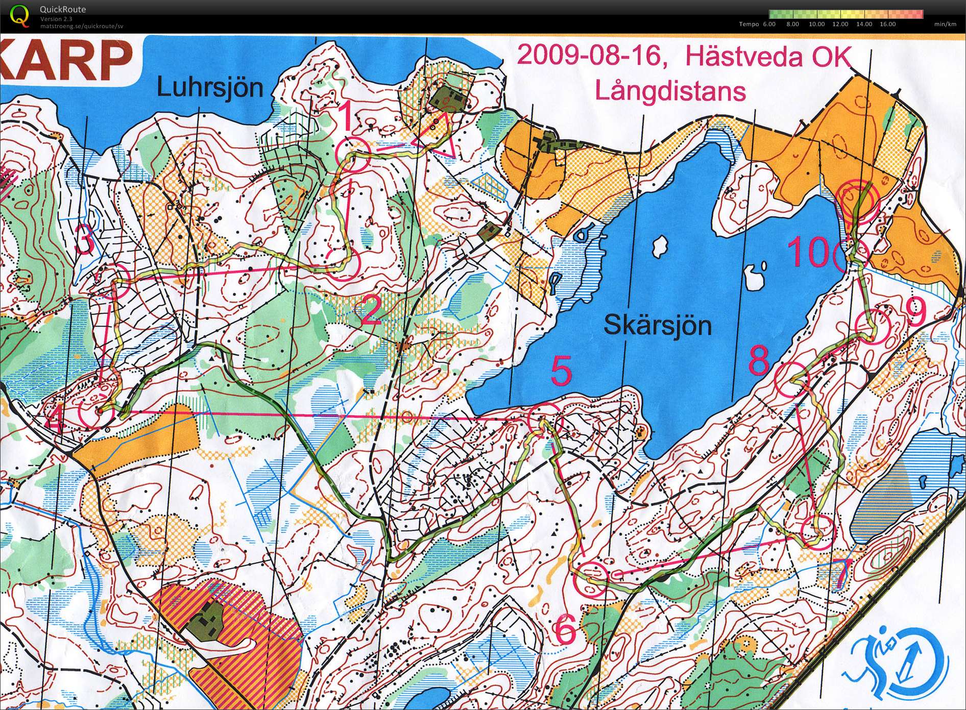 Hästveda OK, långdistans (2009-08-16)